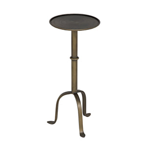 Tini Side Table, Metal with Aged Brass Finish
