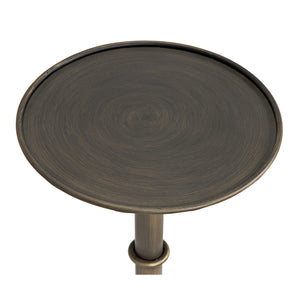 Tini Side Table, Metal with Aged Brass Finish