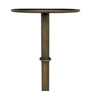 Tini Side Table, Metal with Aged Brass Finish
