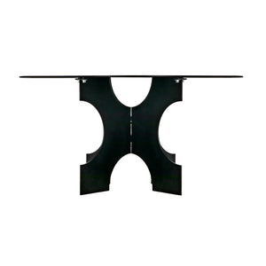 Element Dining Table, Black Metal