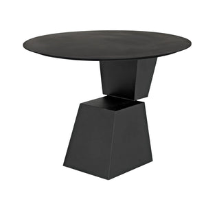 Round Pieta Table, Black Steel