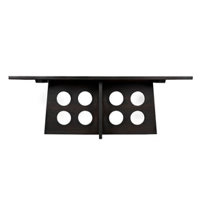 Carlo Dining Table, Ebony Walnut