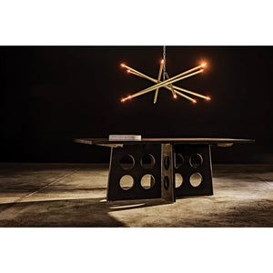 Carlo Dining Table, Ebony Walnut