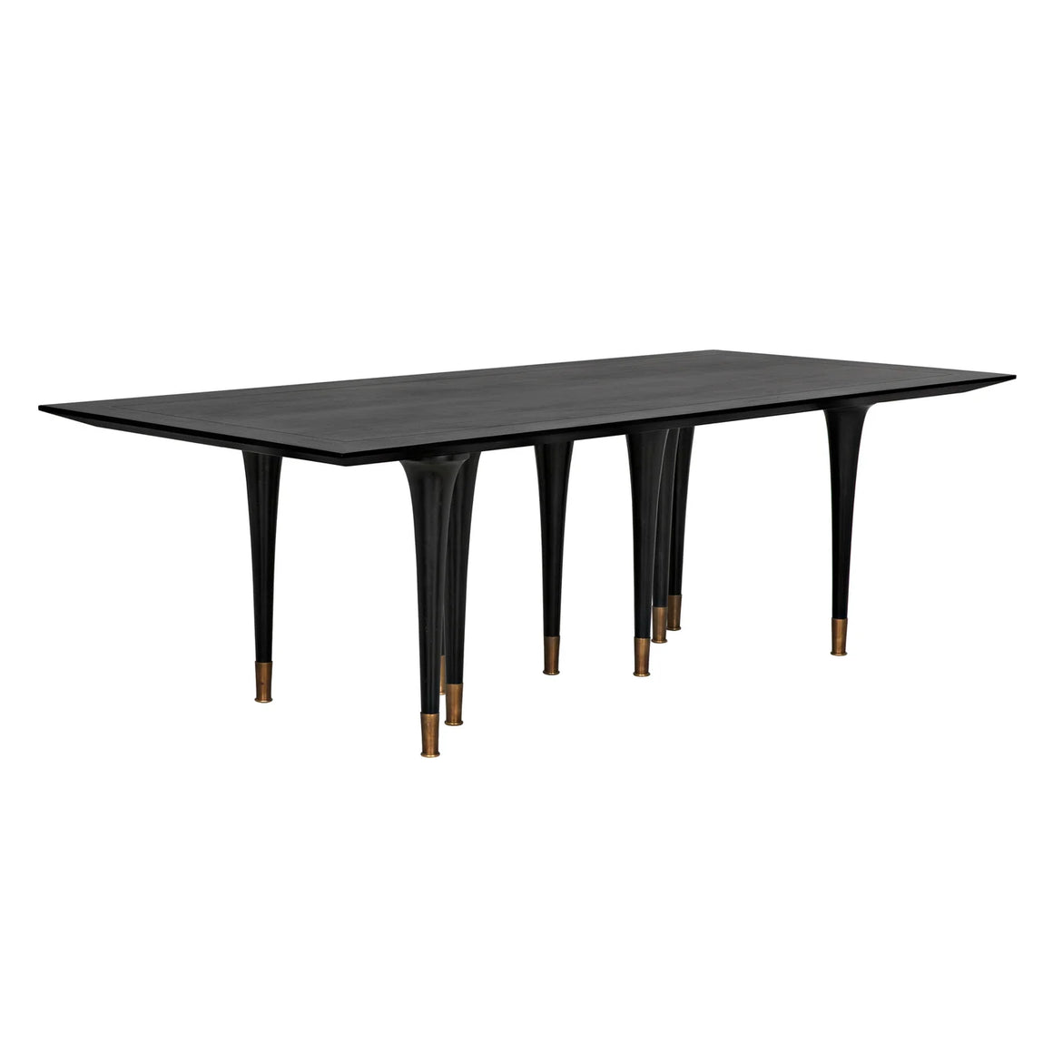 Romeo Dining Table, Hand Rubbed Black