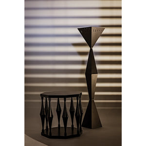 Marceo Side Table, Hand Rubbed Black