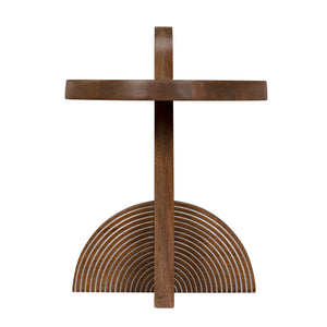 Saturn Side Table, Dark Walnut