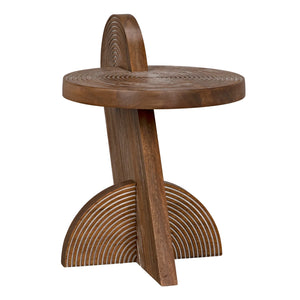 Saturn Side Table, Dark Walnut
