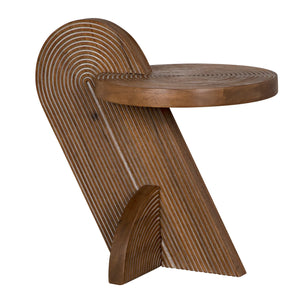 Saturn Side Table, Dark Walnut