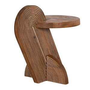 Saturn Side Table, Dark Walnut