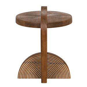 Saturn Side Table, Dark Walnut
