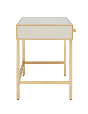 Currey and Company Arden Ivory Vanity - Ivory/Brushed Brass