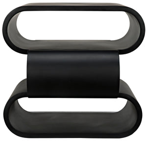 Nada Side Table, Black Metal