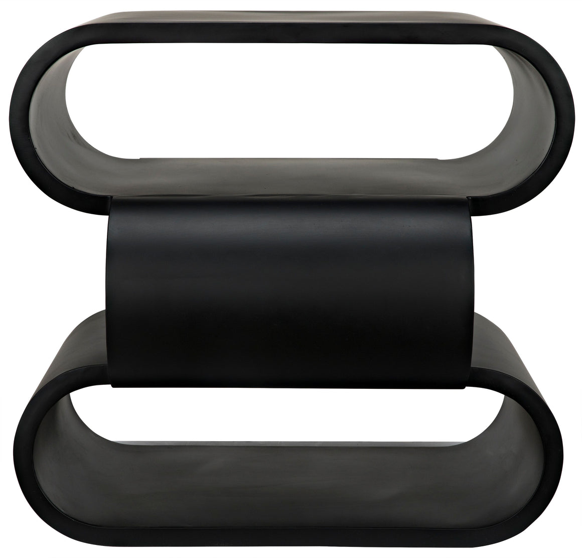 Nada Side Table, Black Metal