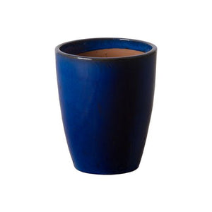 Medium Bullet Ceramic Planter - Blue