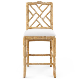 Chinoiserie Oak Counter Stool — Natural | Hampton Collection | Villa & House