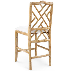 Chinoiserie Oak Counter Stool — Natural | Hampton Collection | Villa & House