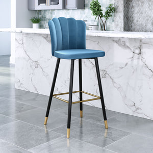 Zinclair Bar Chair Blue