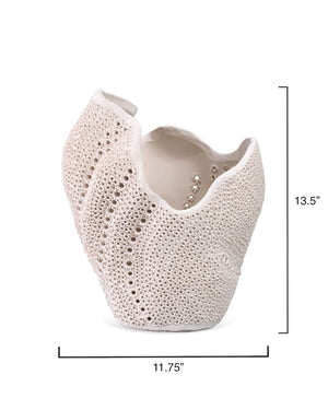 Eclipse Vase -   Matte White Porcelain