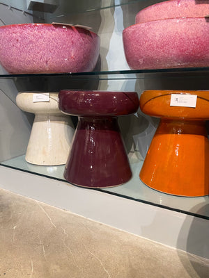 Mushroom Garden Stool - Orange