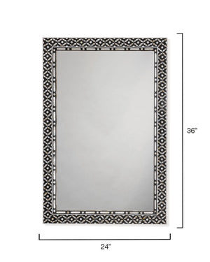 Rectangular Mother of Pearl Inlay Mirror