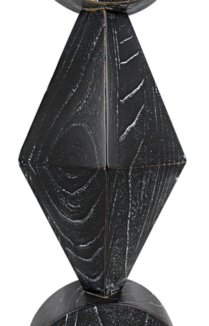 Totem Sculpture, Cinder Black