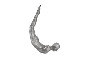 Diving Wall Sculpture, Aluminum, Large
