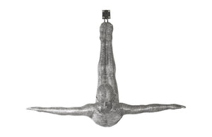 Diving Wall Sculpture, Aluminum, Large