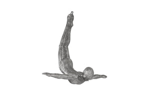 Diving Wall Sculpture, Aluminum, Large
