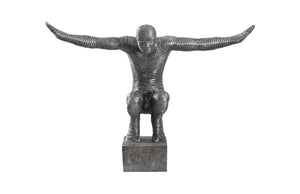 Outstretched Arms Sculpture, Aluminum, Small