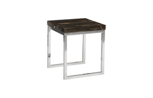 Petrified Wood Side Table, Laminated
