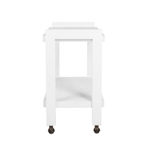 Rockwell Bar Cart in White Washed Oak