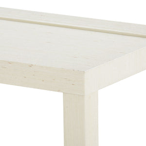 Lacquered Grasscloth 2-Shelf Accent Table – Natural | Isadora Collection | Villa & House