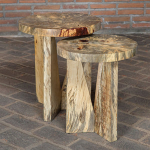 Nadette Natural Nesting Tables, S/2