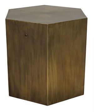 Aria Side Table B - Aged Brass