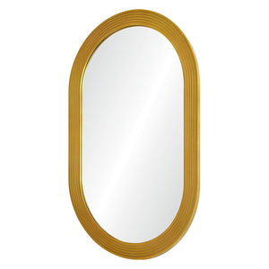 Hand Carved Oval Mirror - Available in 2 Finishes
