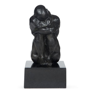 Bronze Abstract Figure Sculpture on Marble Base | Jules Collection | Villa & House