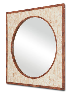Currey and Company Serra Large Mirror - Natural/Mirror