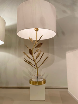 Plumeria Branch Table Lamp