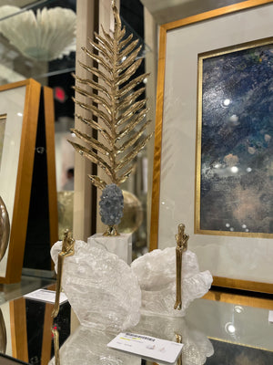 Fern Frond Enhanced with Celestite