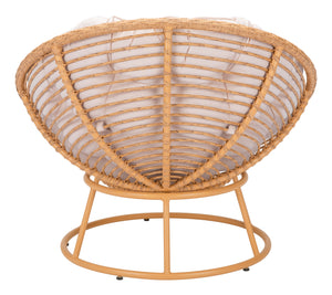 Paz Accent Chair Beige & Natural