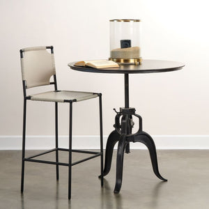 Americana Crank Table in Gun Metal