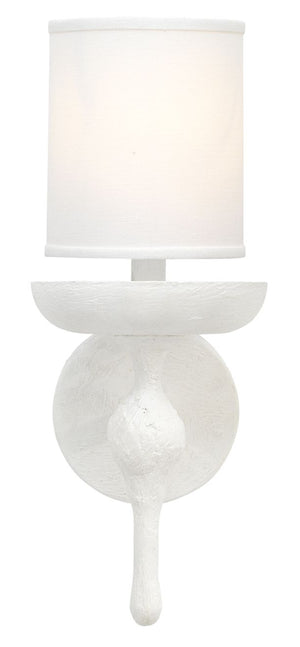 Concord Wall Sconce in White Plaster