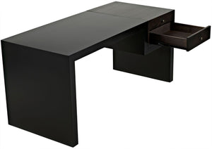 Alvaro Desk Black Metal - Ebony Walnut