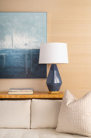 Lamp in Gold Leaf Base & Gold Cord | Olsen Collection | Villa & House