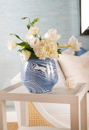 Small Vase - Blue and White | Caspian Collection | Villa & House