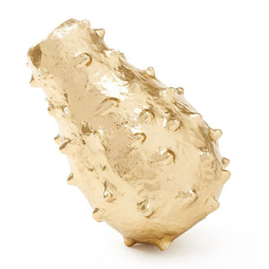Polished Brass Organic Spiked Vase | Kiwano Collection | Villa & House