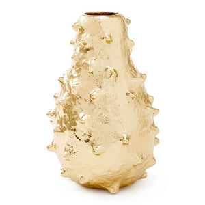 Polished Brass Organic Spiked Vase | Kiwano Collection | Villa & House