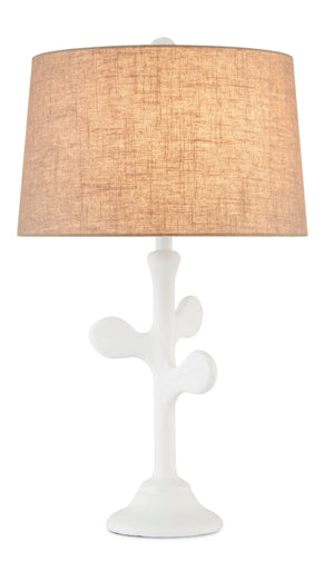 Charny Table Lamp - White Gesso