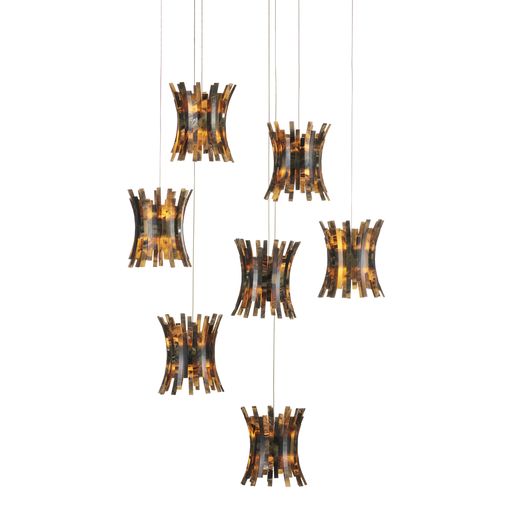 Alsop Round 7-Light Multi-Drop Pendant - Scenario Home