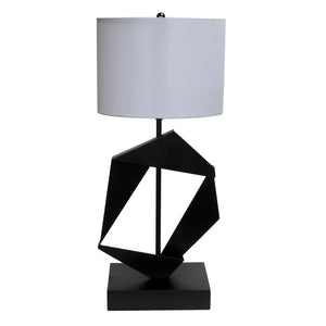 Timothy Table Lamp with Shade, Matte Black